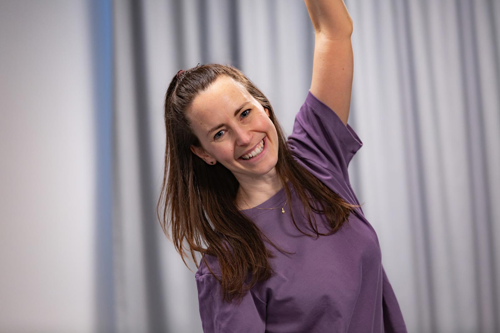 Jana Forster Nahaufnahme während eines MBSR Kurs.